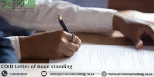 COID Letter of Good Standing